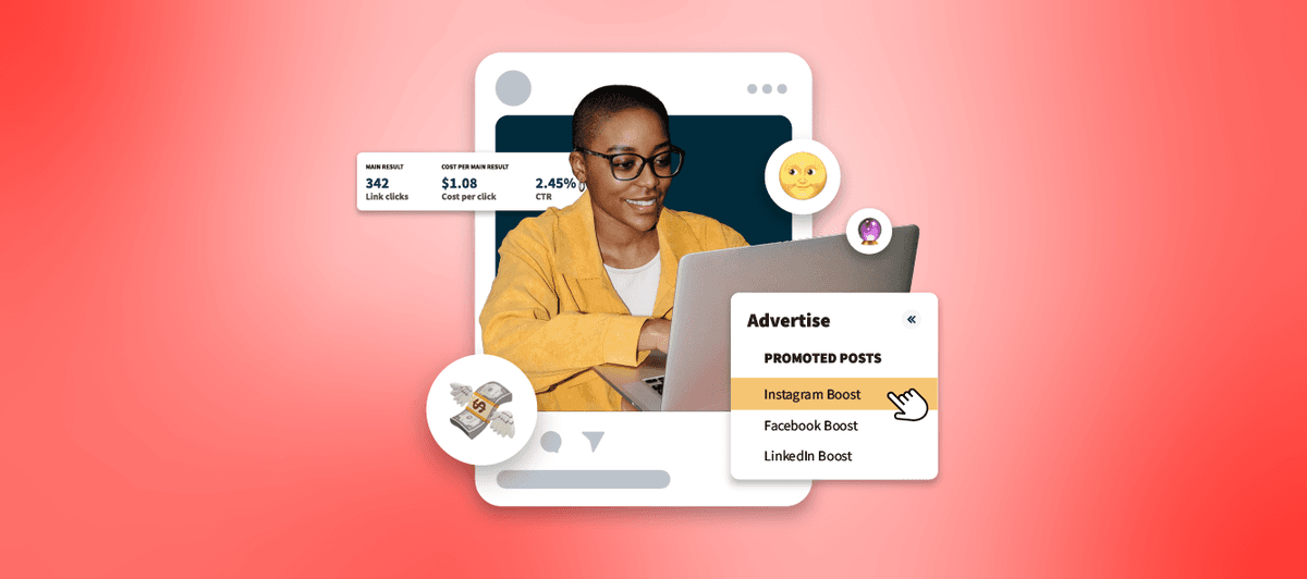 Black woman on computer